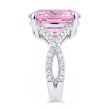 Natural Kunzite Ring 14.50ct - White Gold 14K