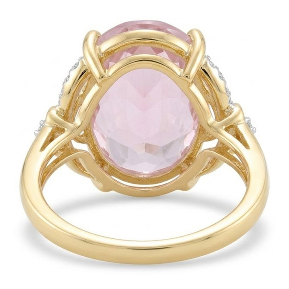 Natural Kunzite Ring 15.50ct - Yellow Gold 14K