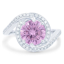 Natural Kunzite Ring 16.00ct - White Gold 14K