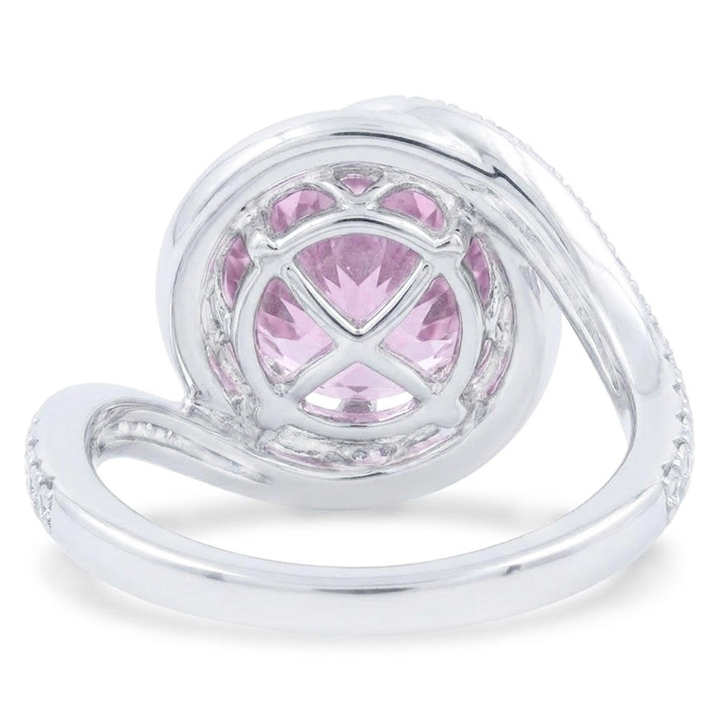 Natural Kunzite Ring 16.00ct - White Gold 14K