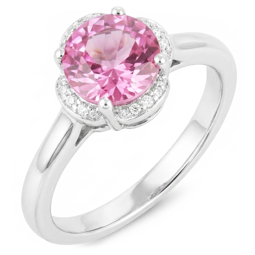 Natural Kunzite Ring 16.50ct - White Gold 14K