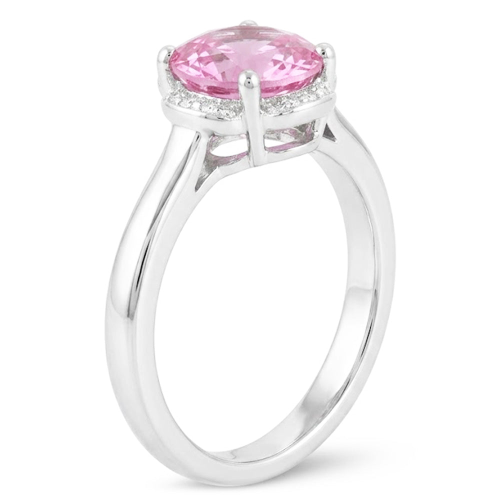 Natural Kunzite Ring 16.50ct - White Gold 14K