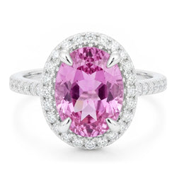 Natural Kunzite Ring 16.95ct - White Gold 14K
