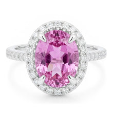 Natural Kunzite Ring 16.95ct - White Gold 14K