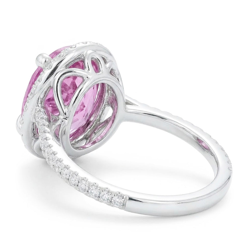 Natural Kunzite Ring 16.95ct - White Gold 14K