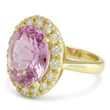 Natural Kunzite Ring 16ct - Yellow Gold 14K