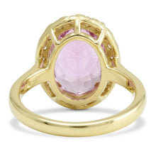 Natural Kunzite Ring 16ct - Yellow Gold 14K