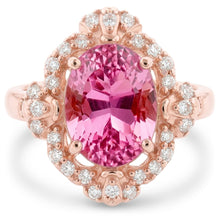 Natural Kunzite Ring 17.00ct - Rose Gold 14K