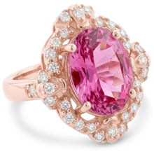 Natural Kunzite Ring 17.00ct - Rose Gold 14K
