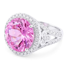 Natural Kunzite Ring 18.50ct - White Gold 14K