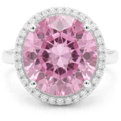 Natural Kunzite Ring 22.50ct - White Gold 14K