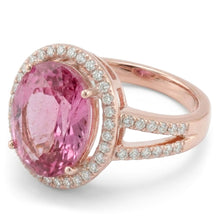 Natural Kunzite Ring 25ct - Rose Gold 14K