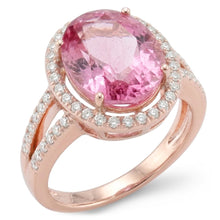 Natural Kunzite Ring 25ct - Rose Gold 14K