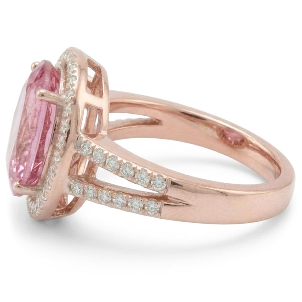 Natural Kunzite Ring 25ct - Rose Gold 14K