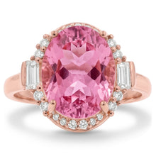 Natural Kunzite Ring 26ct - Rose Gold 14K