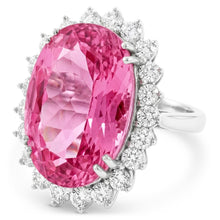 Natural Kunzite Ring 41.50ct - White Gold 14K
