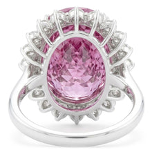 Natural Kunzite Ring 41.50ct - White Gold 14K