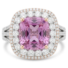 Natural Kunzite Ring 8.00ct - Rose Gold 14K