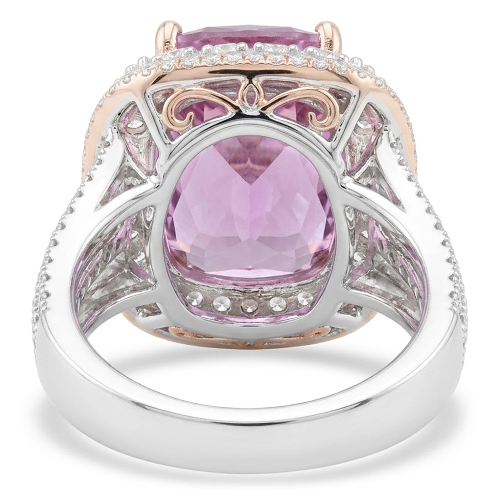 Natural Kunzite Ring 8.00ct - Rose Gold 14K