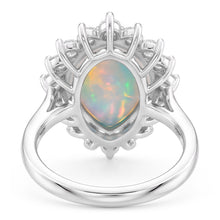 Natural Opal Ring 14.25ct - White Gold 14K