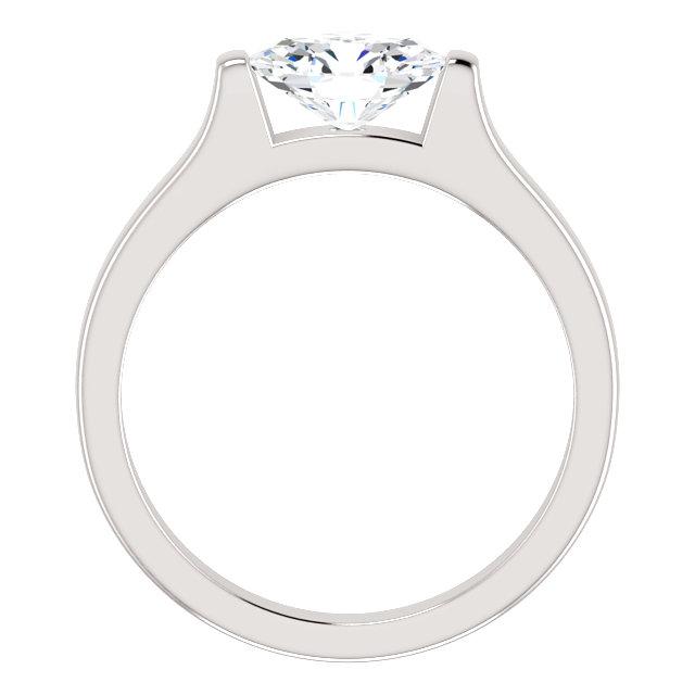 Natural Oval Solitaire Diamond Engagement Ring 4 Carats White Gold 3