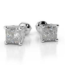 Natural Radiant Cut 4.00 Ct Diamonds Women Studs Earrings White Gold 14K