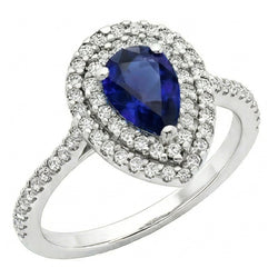 Brilliant 3.50-ct Royal Blue Sapphire Gemstone Ring