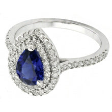 Brilliant Royal Blue Sapphire Gemstone Ring 3.50 ct – side view
