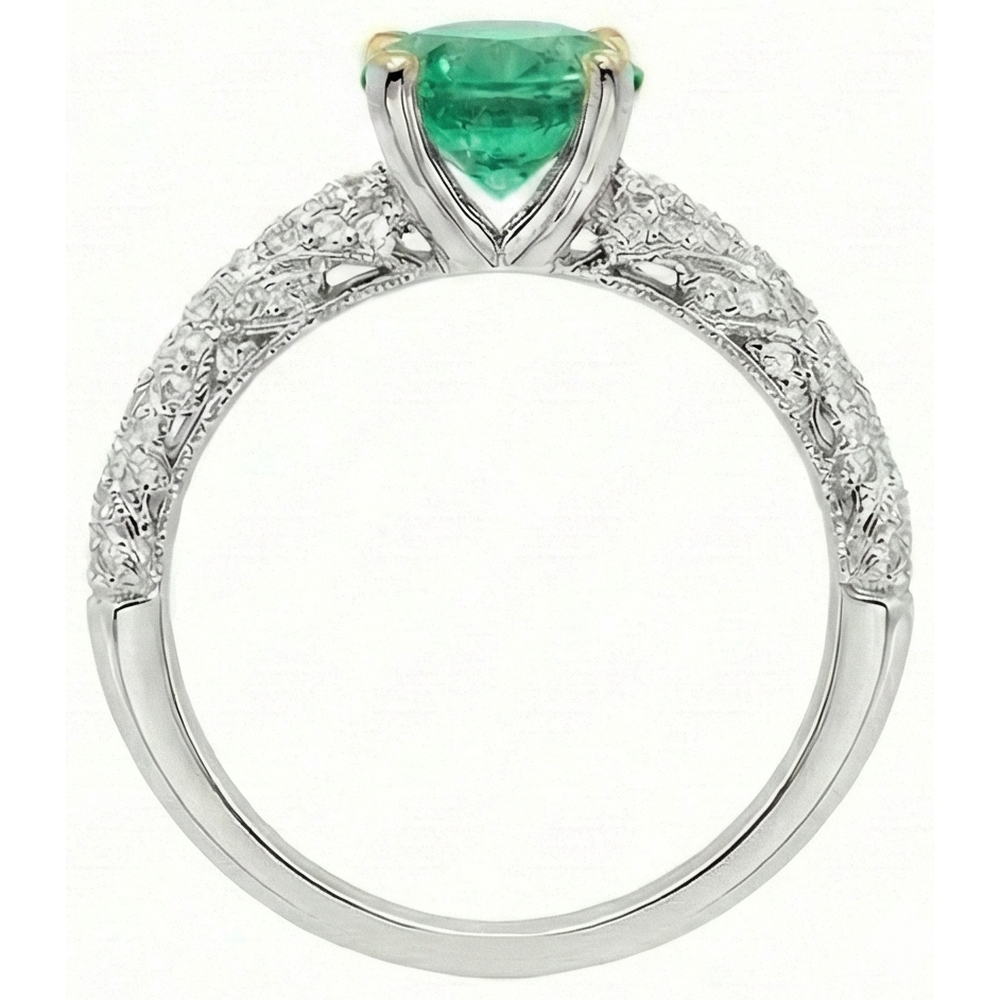 Premium Precious Stone Ring 1.50 ct – top view