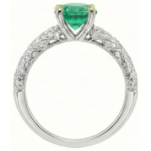 Premium Precious Stone Ring 1.50 ct – top view