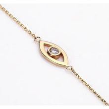 Natural Round Diamond Bracelet 1 Carat Bezel Set Yellow Gold 14K