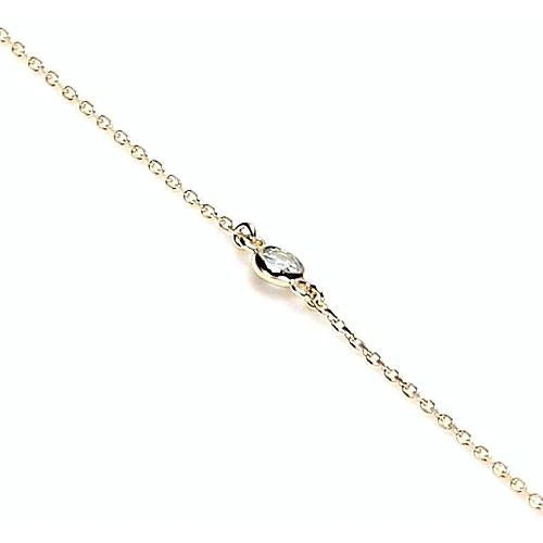 Natural Round Diamond Bracelet 1 Carat F Vs1 Jewelry New