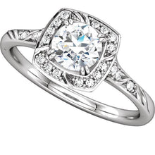 Natural Round Diamond Engagement Halo Ring 1.67 Carats White Gold 14K
