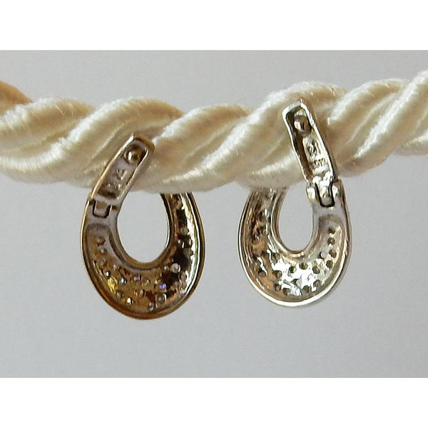 Natural Round Diamond Hoop Earrings 1 Carats G/H White Gold Finish