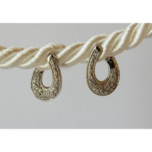 Natural Round Diamond Hoop Earrings 1 Carats G/H White Gold Finish