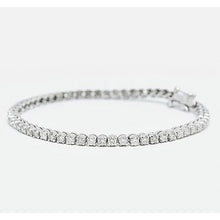 Natural Round Diamond Tennis Bracelet 6 Carats Shared Prong Set New