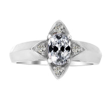Natural Round & Oval Old Mine Cut Diamond Prong Set Star Style 4 Carats