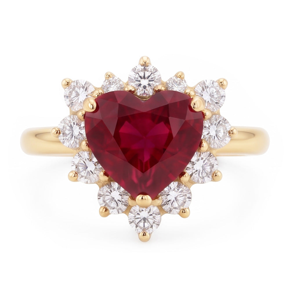 Natural Ruby Ring 2.25ct - Yellow Gold 14K