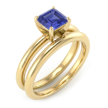 Natural Sapphire Eternity Band 1.50ct - Yellow Gold 14K
