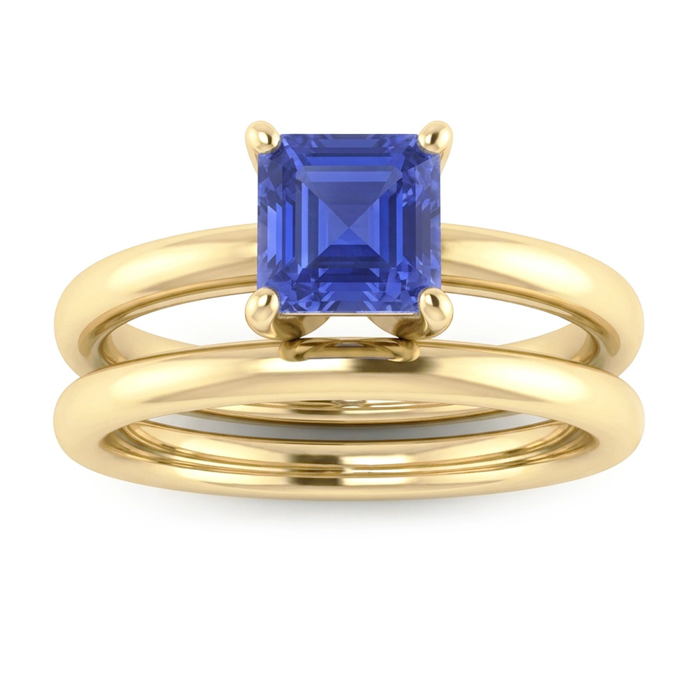 Natural Sapphire Eternity Band 1.50ct - Yellow Gold 14K
