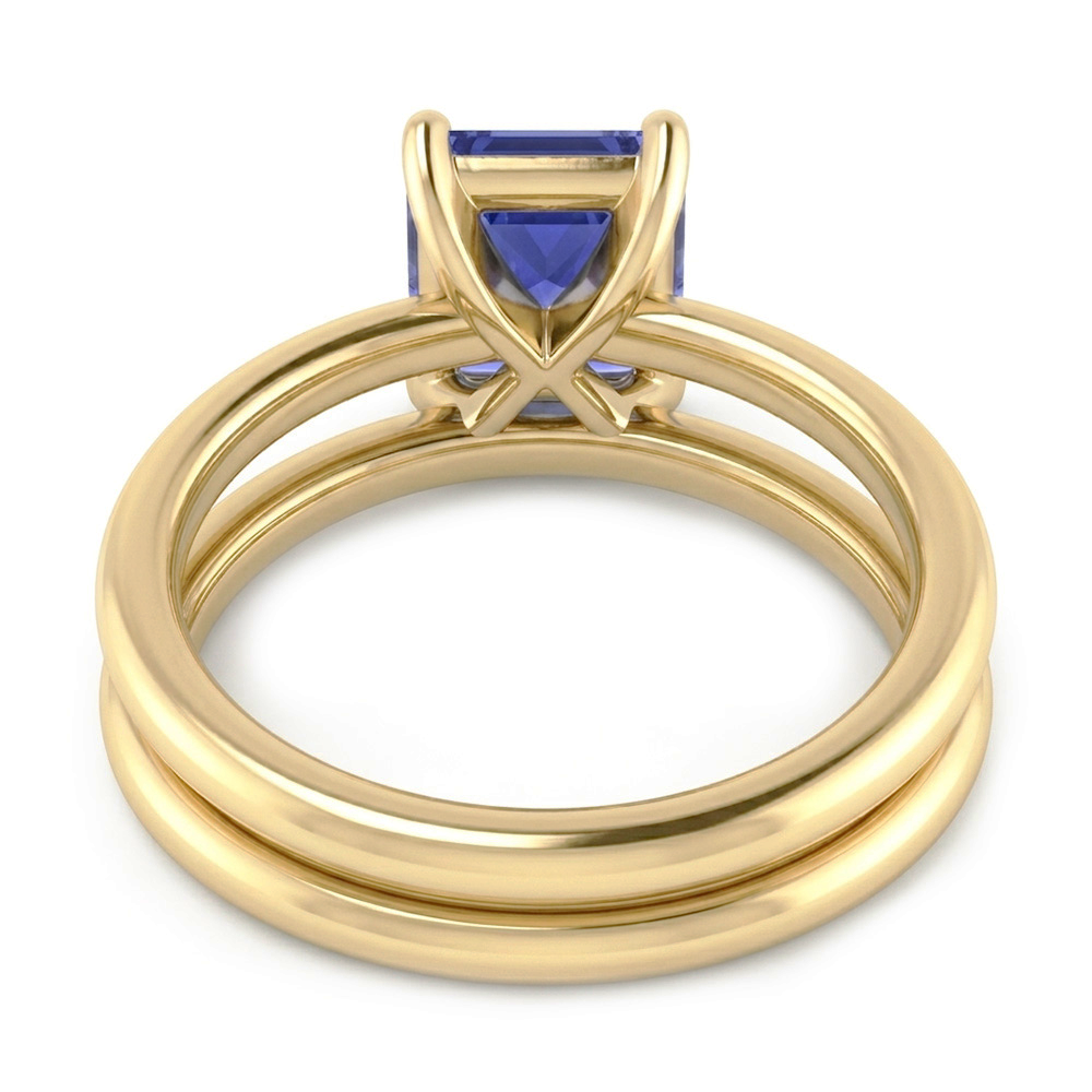 Natural Sapphire Eternity Band 1.50ct - Yellow Gold 14K