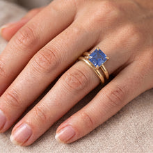 Natural Sapphire Eternity Band 1.50ct - Yellow Gold 14K