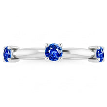 Natural Sapphire Ring 0.90ct - White Gold 14K