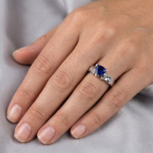 Natural Sapphire Ring 1.20ct - White Gold 14K