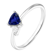 Natural Sapphire Ring 1.25ct - White Gold 14K