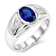 Natural Sapphire Ring 1.25ct - White Gold 14K