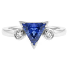 Natural Sapphire Ring 1.25ct - White Gold 14K