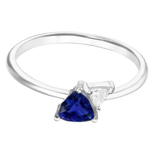 Natural Sapphire Ring 1.25ct - White Gold 14K