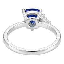 Natural Sapphire Ring 1.25ct - White Gold 14K