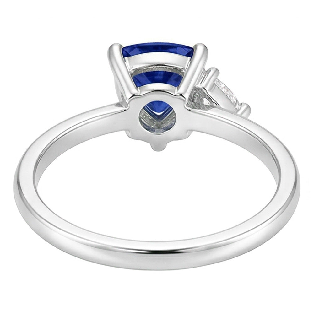 Natural Sapphire Ring 1.25ct - White Gold 14K